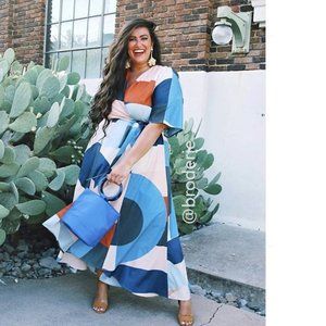 miro wrap maxi dress